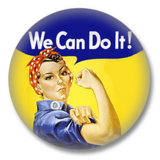 We can do it! - Sprüche Button Badge
