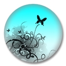 Schmetterlings Button
