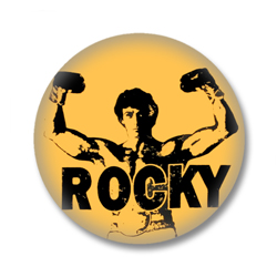 Rocky - 80er Jahre Button Badge / Ansteckbutton