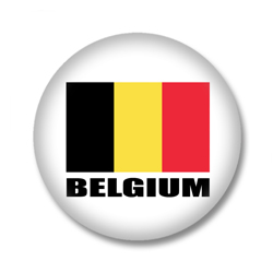 Belgien Flagge Button