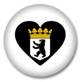 Berliner Stadtwappen als Herz Button