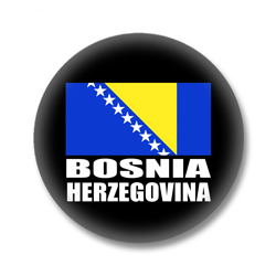 Bosnien und Herzegowina Flagge Ansteckbutton