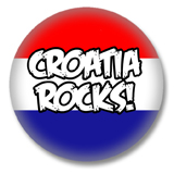 Kroatien Button - Croatia Rocks