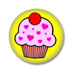 Cupcake Ansteckbutton