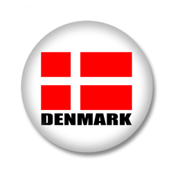 Dänemark Flagge Button