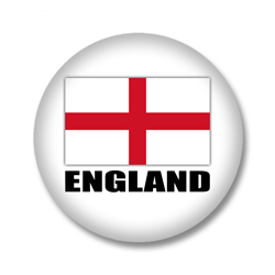 England Flagge Button
