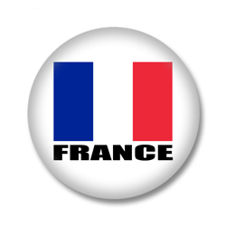 Frankreich Flagge Button
