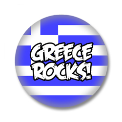 Griechenland Button - Greece Rocks