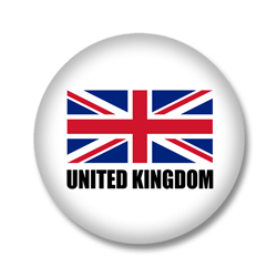Großbritannien Flagge Button