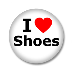 I Love Shoes Button Badge / Ansteckbutton