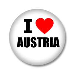 Österreich Button - I love Austria