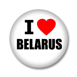 Weißrussland Button - I love Belarus