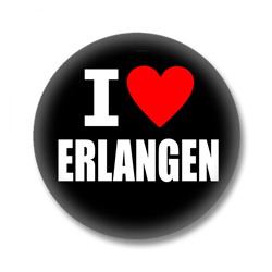 I love Erlangen Button