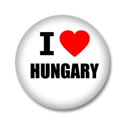 Ungarn Button - I love Hungary