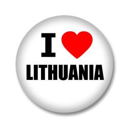 Litauen Button - I love Lithuania