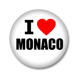 Monaco Button - I love Monaco