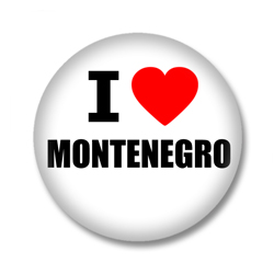 Montenegro Button - I love Montenegro