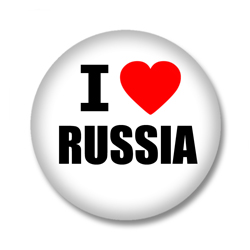 Russland Button - I love Russia