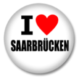 I love Saarbrücken Ansteckbutton