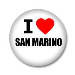 San Marino Button - I love San Marino