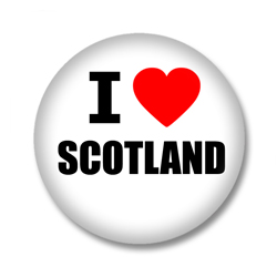 Schottland Button - I love Scotland