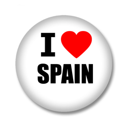 Spanien Button - I love Spain