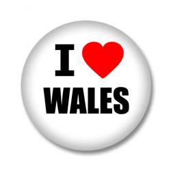 Wales Button - I love Wales