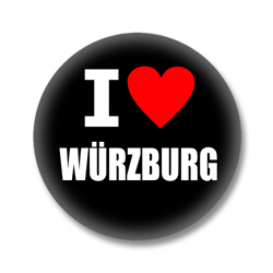 I love Würzburg  Button