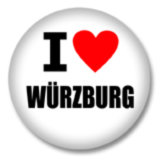 I love Würzburg  Ansteckbutton