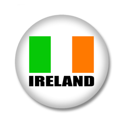 Irland Flagge Button