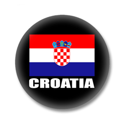 Kroatien Flagge Ansteckbutton