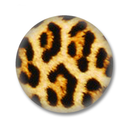 Leopardenfellmuster Animal Print Button Badge