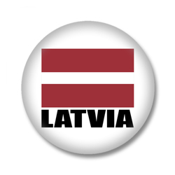 Lettland Flagge Button