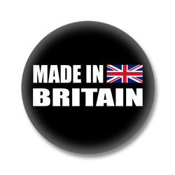 Großbritannien Button - Made in Britain