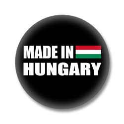 Ungarn Button - Made in Hungary