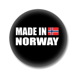 Norwegen Button - Made in Norway 