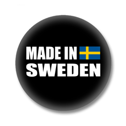Schweden Button - Made in Sweden