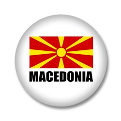 Mazedonien Flagge Button