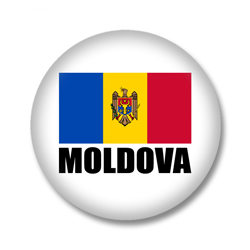 Moldawien Flagge Button