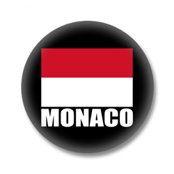 Monaco Flagge Ansteckbutton