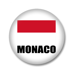 Monaco Flagge Button