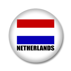 Niederlande Flagge Button