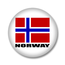 Norwegen Flagge Button