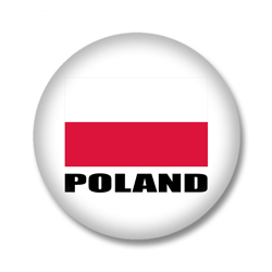 Polen Flagge Button