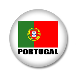 Portugal Flagge Button