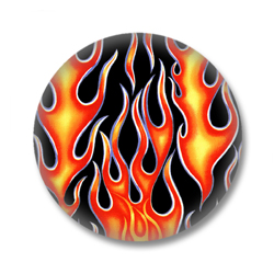 Flammen Button Badge / Ansteckbutton