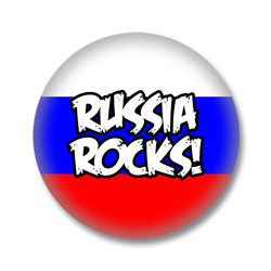 Russland Button - Russia Rocks