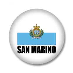 San Marino Flagge Button