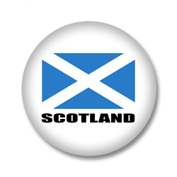 Schottland Flagge Button