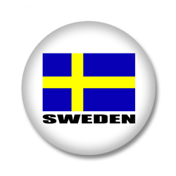 Schweden Flagge Button